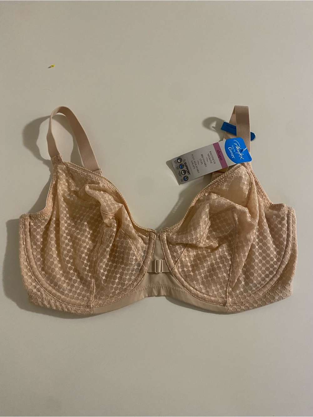 Playtex Balconette Beige Lace Underwire Bra NWT 36DDD